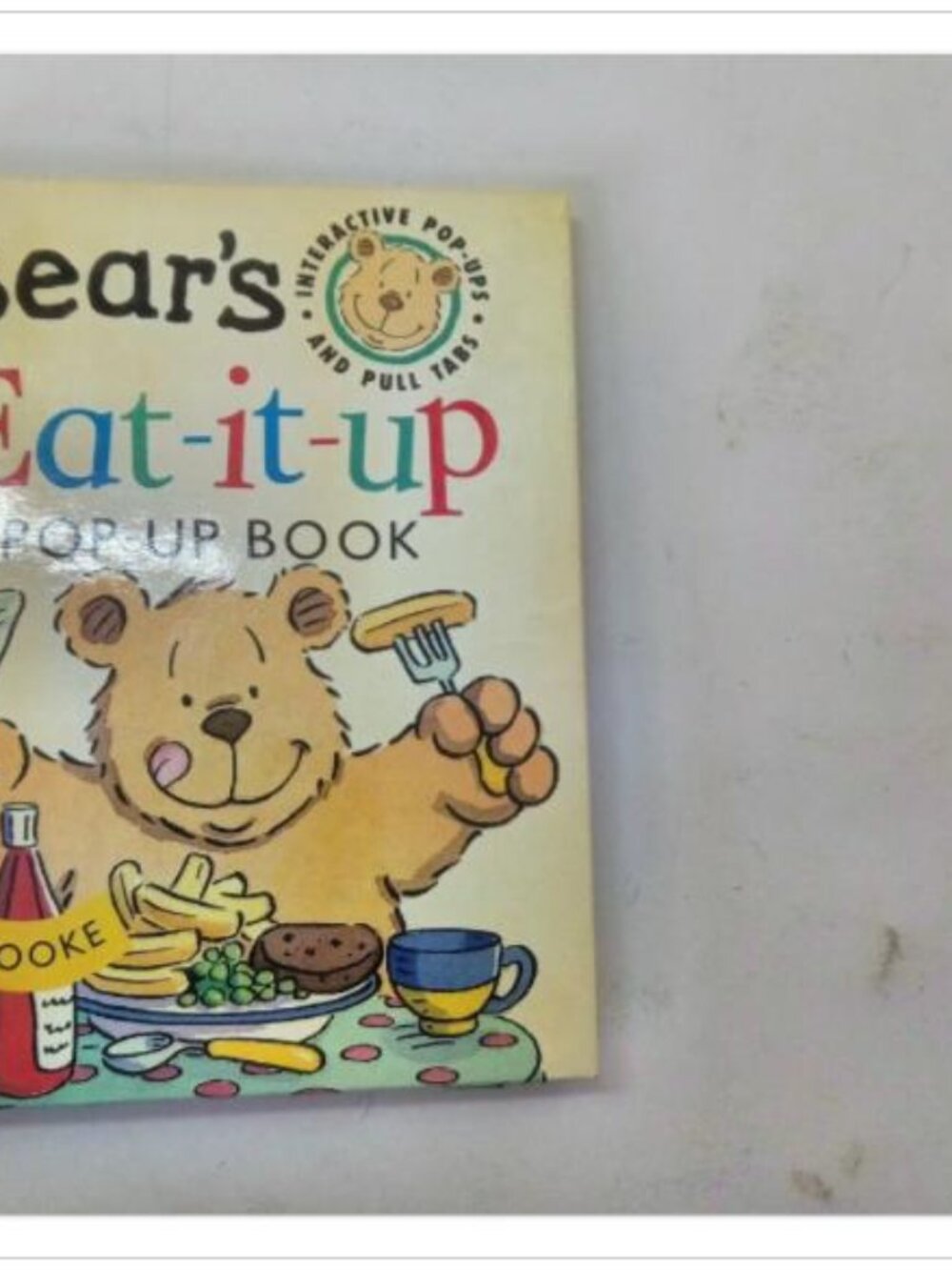Bear's Eat-it-up Pop-up Book Children's Interactive Pop-Up Series 1996 HC